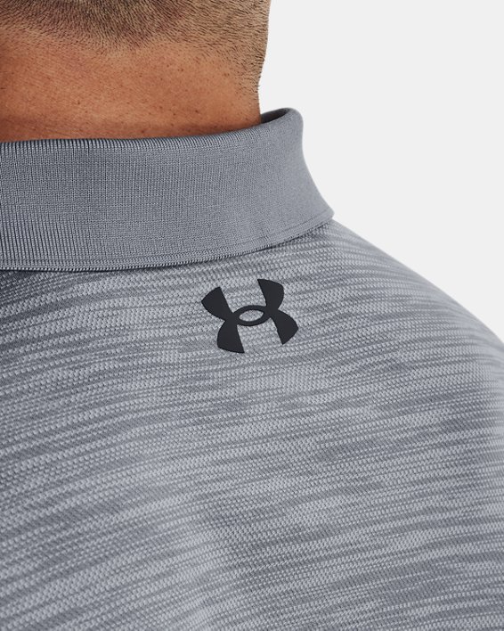 Men's UA Matchplay Long Sleeve Polo in Gray image number 3
